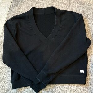 Vuori Sedona V-neck Sweatshirt, Black XS